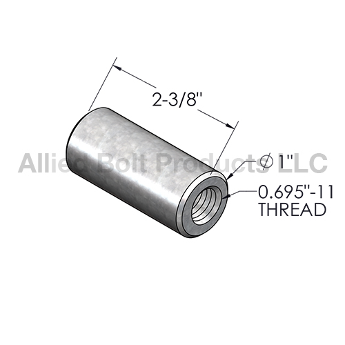 COUPLING NUT FOR 5/8" ANCHOR RODS Allied Bolt Products LLC
