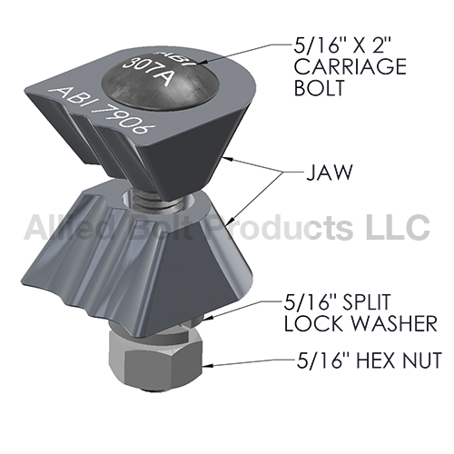 DOUBLE STRAND BONDING CLAMP FOR ANCHOR RODS AND SCREW ANCHORS ROD