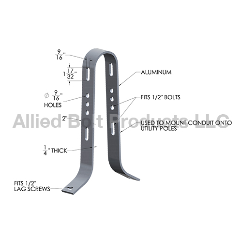 CONDUIT RISER BRACKET Allied Bolt Products LLC